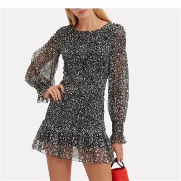 LoveShackFancy Scarlett Evening Sky Mini Dress - Size Medium - Picture 1 of 10